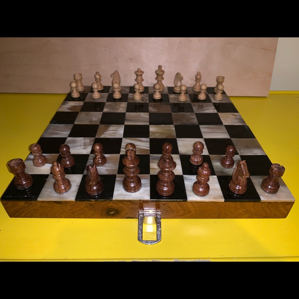 $300 Chess Board & Backgammon Table